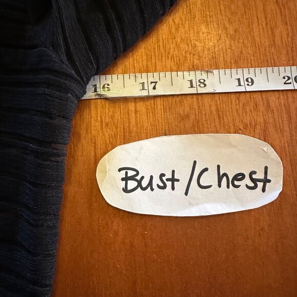 Bebe y2k Vintage Sheer Black Striped Top Collared Neckline & 3/4 Sleeves - Picture 4 of 6